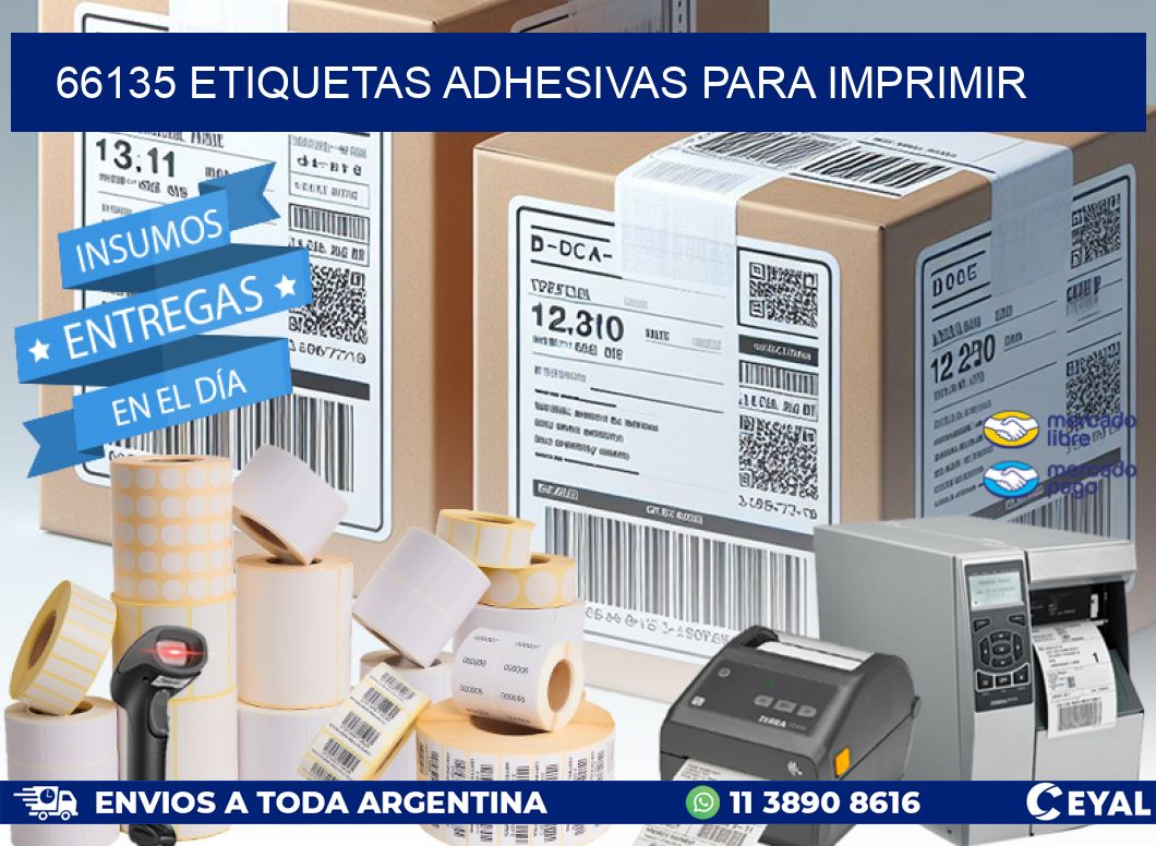 66135 Etiquetas adhesivas para imprimir