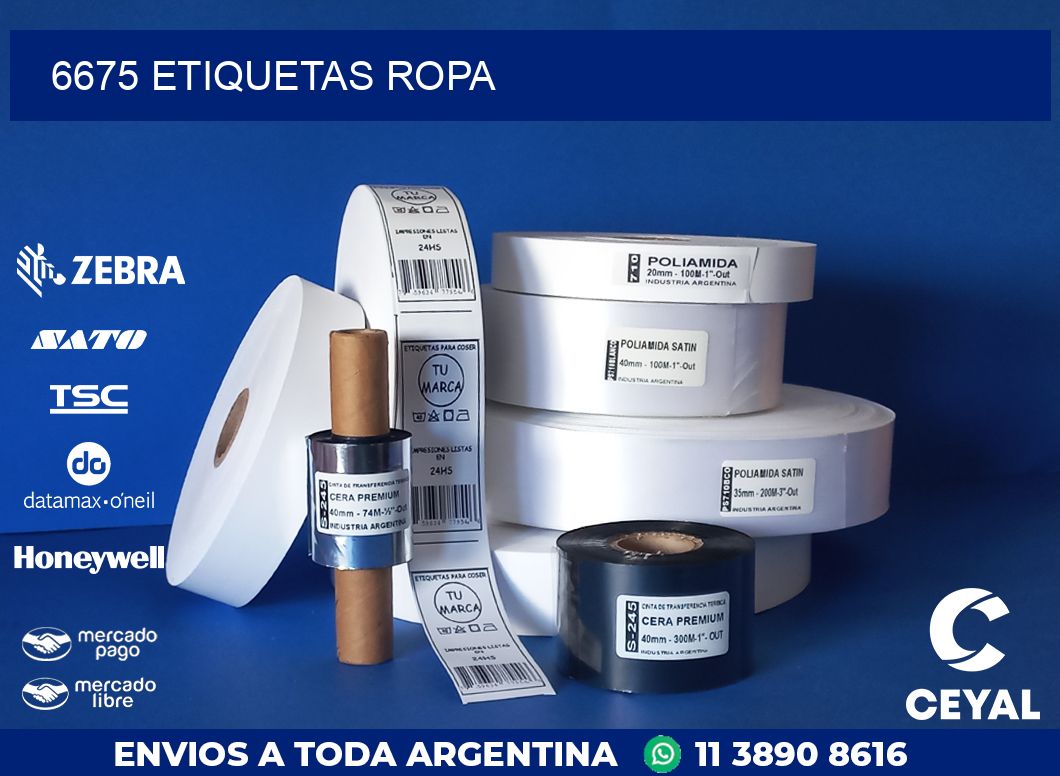 6675 ETIQUETAS ROPA