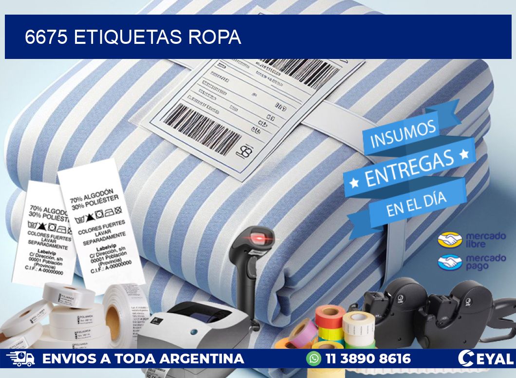 6675 ETIQUETAS ROPA