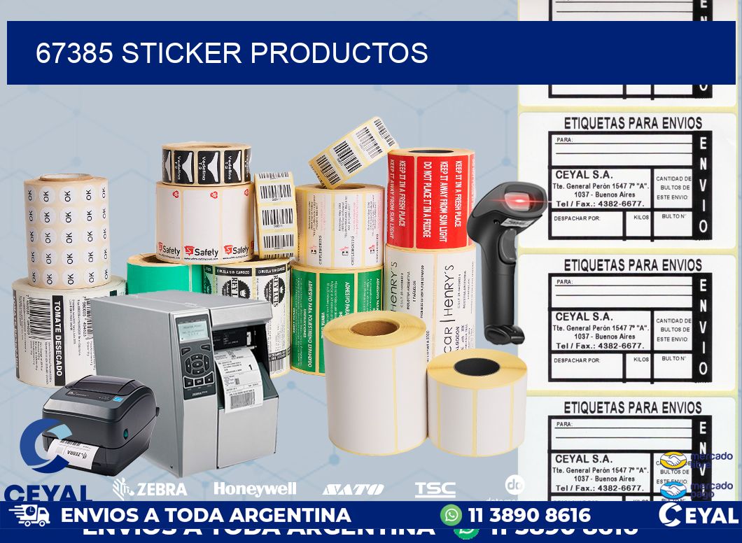67385 Sticker productos