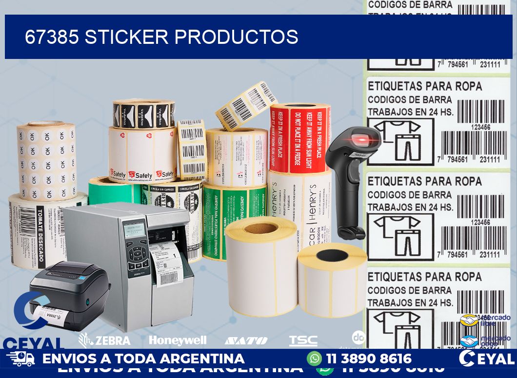 67385 Sticker productos