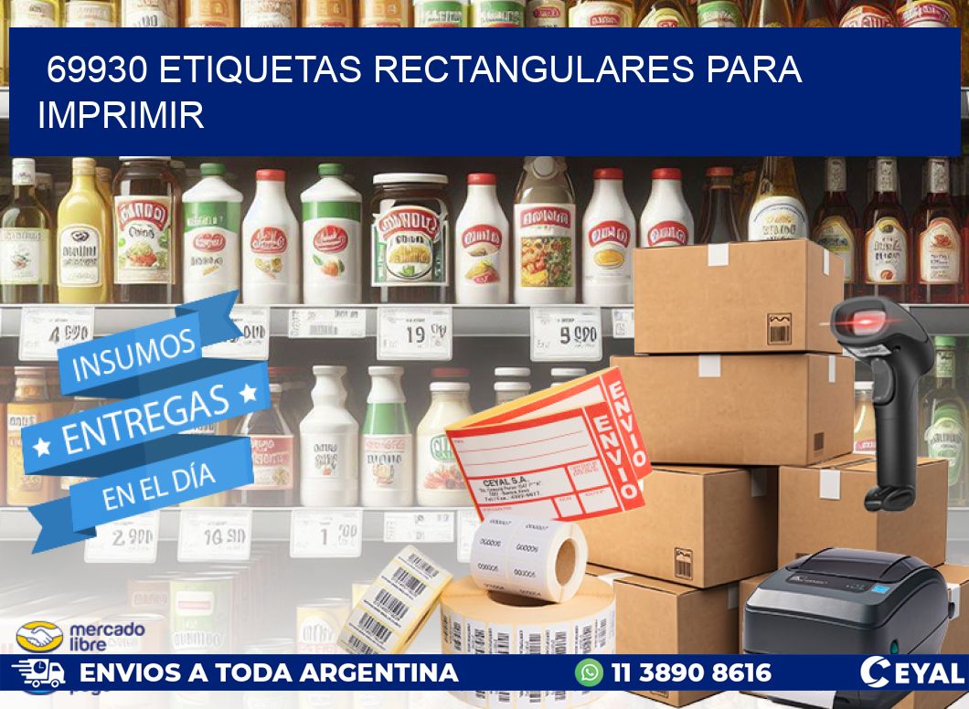 69930 etiquetas rectangulares para imprimir