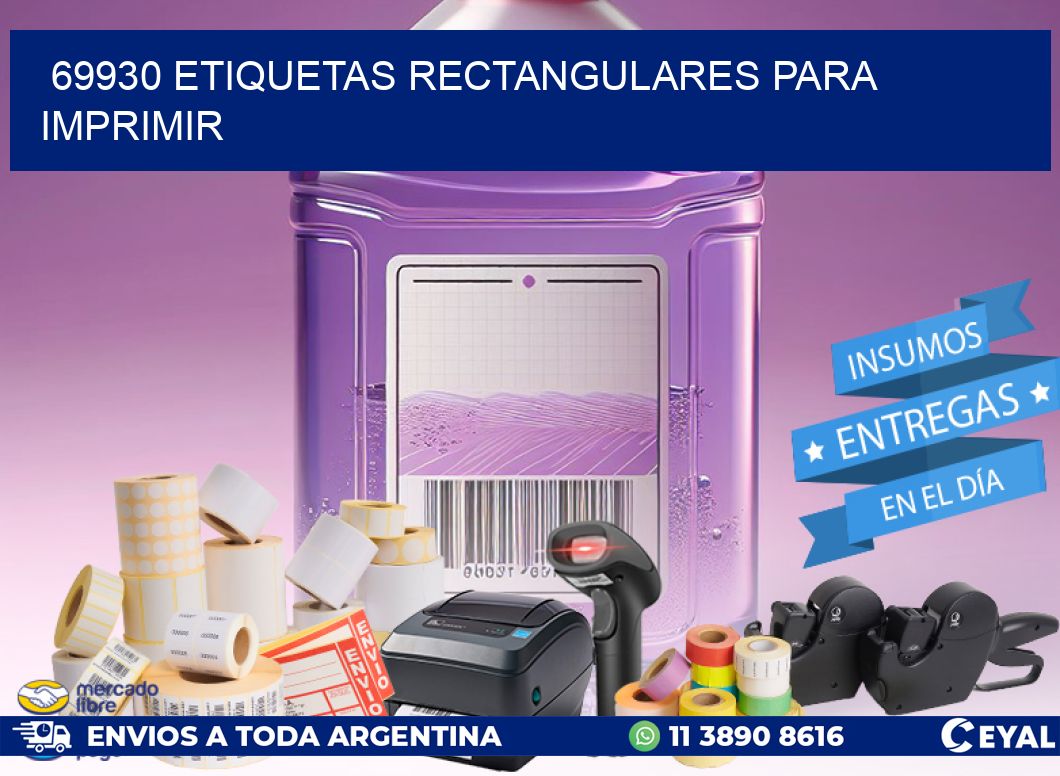 69930 etiquetas rectangulares para imprimir