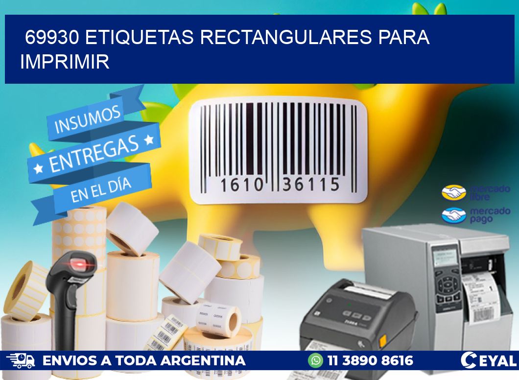69930 etiquetas rectangulares para imprimir