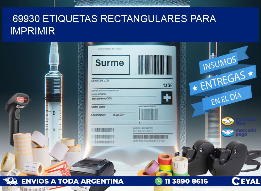 69930 etiquetas rectangulares para imprimir