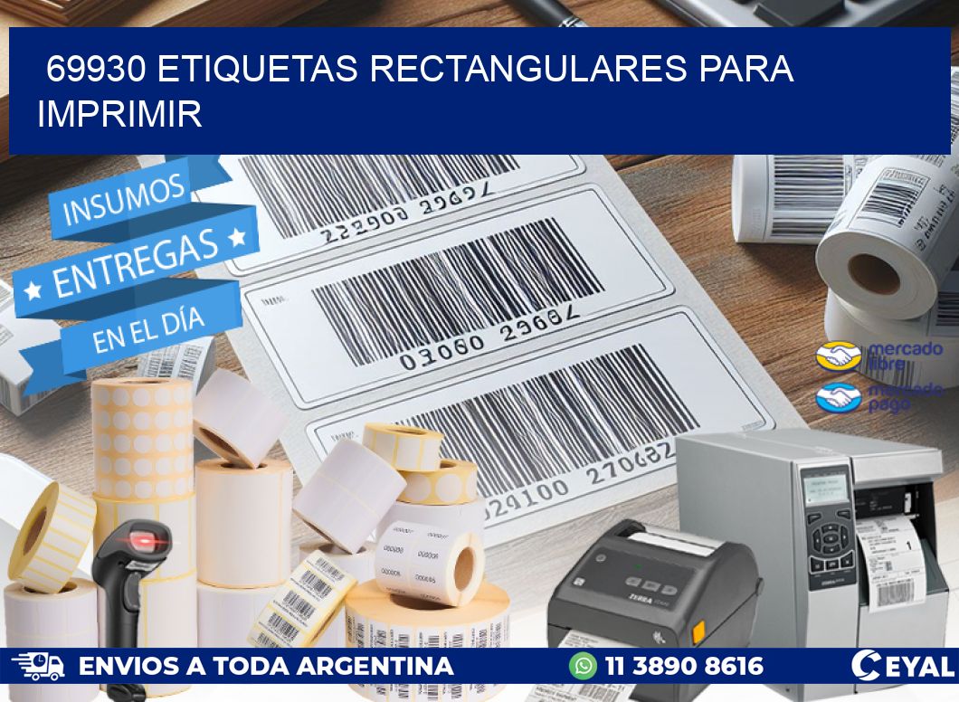 69930 etiquetas rectangulares para imprimir