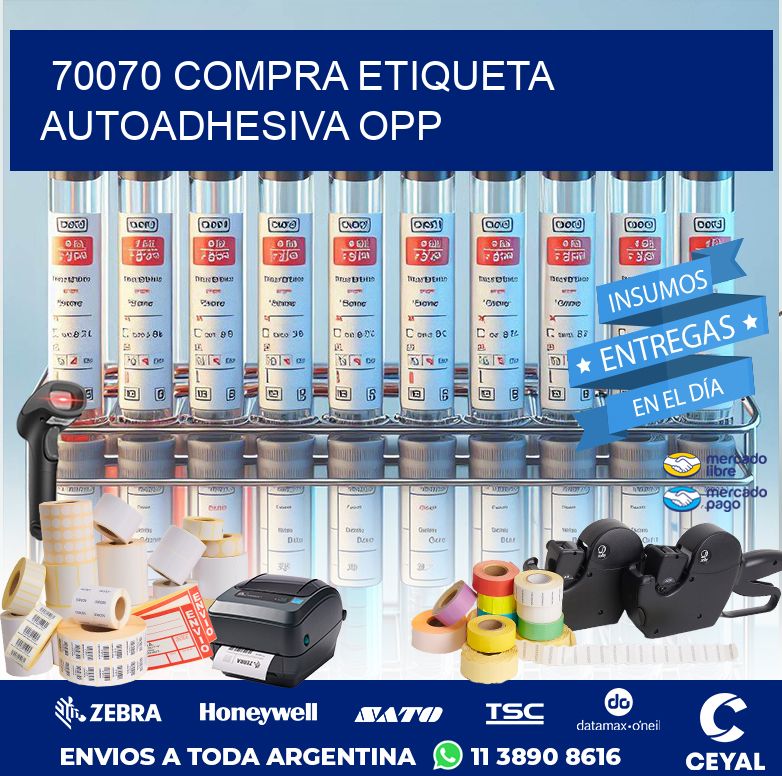 70070 COMPRA ETIQUETA AUTOADHESIVA OPP