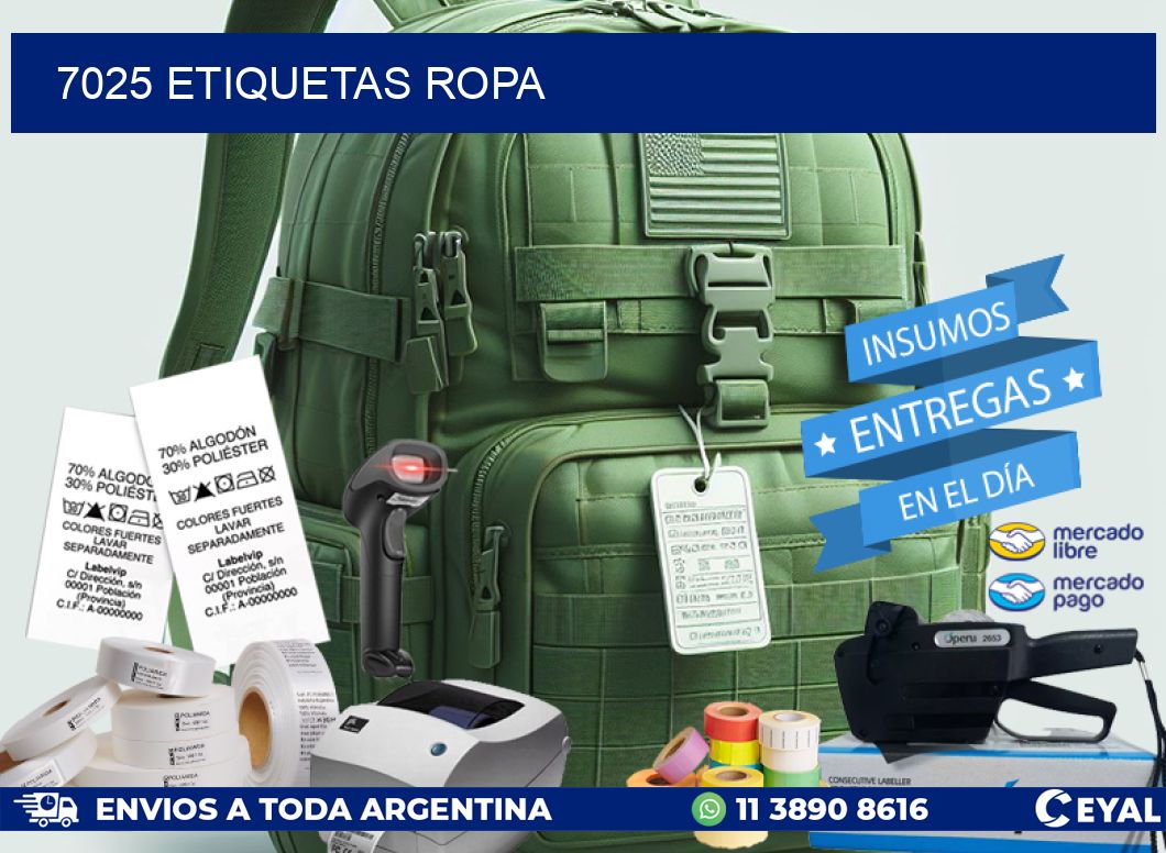 7025 ETIQUETAS ROPA