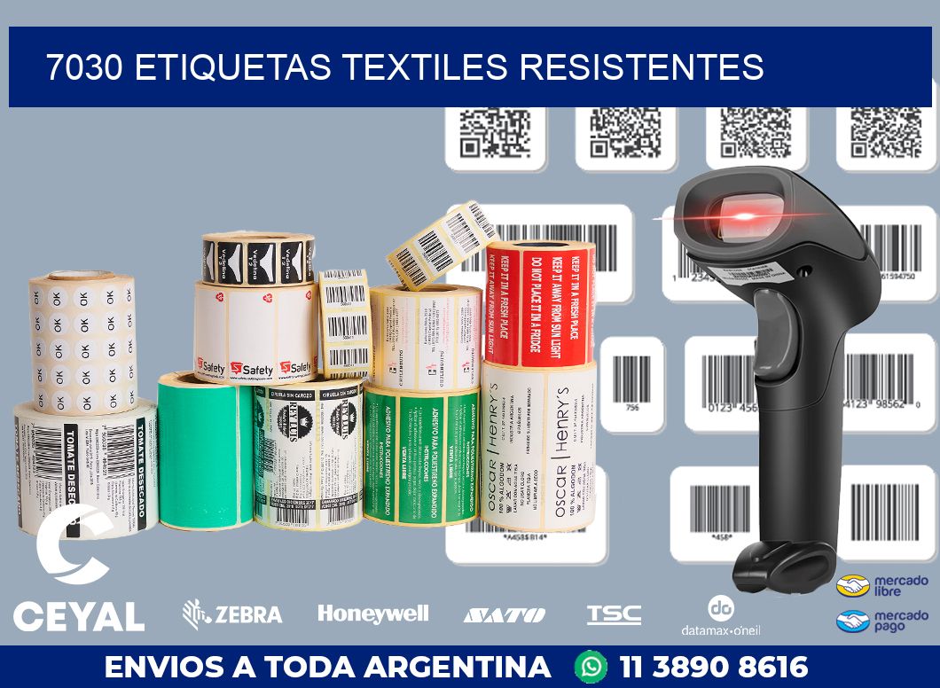 7030 ETIQUETAS TEXTILES RESISTENTES