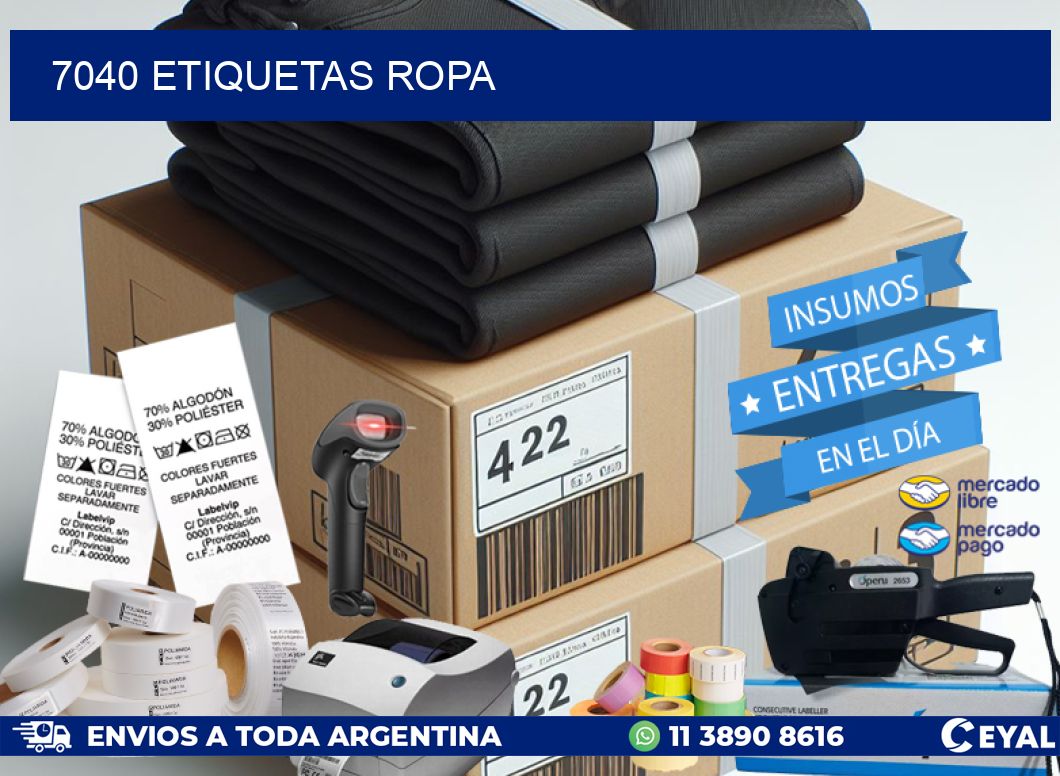 7040 ETIQUETAS ROPA