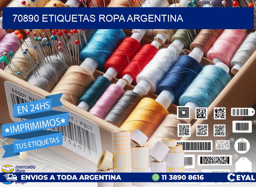 70890 ETIQUETAS ROPA ARGENTINA