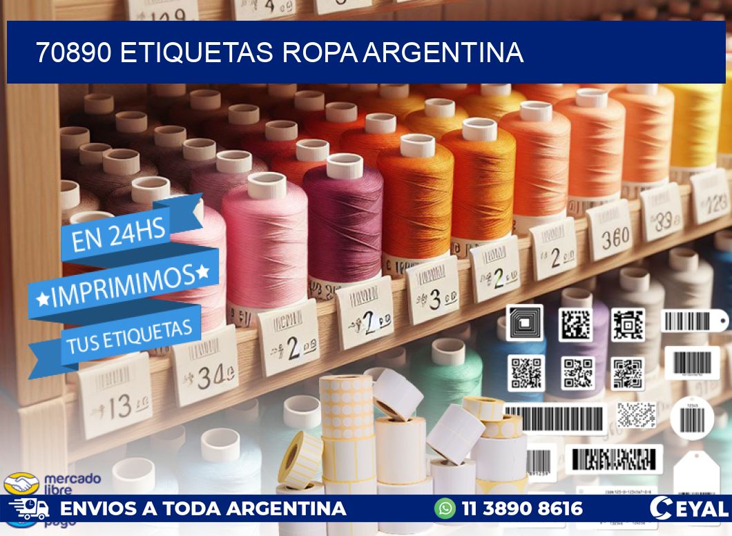 70890 ETIQUETAS ROPA ARGENTINA
