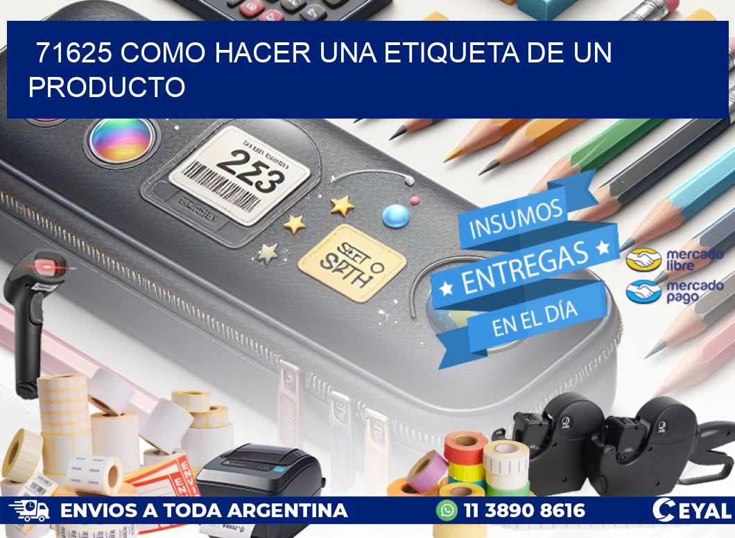 71625 como hacer una etiqueta de un producto