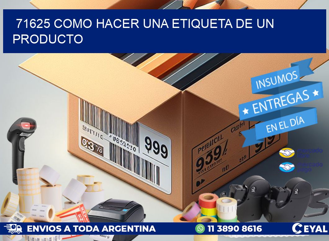 71625 como hacer una etiqueta de un producto