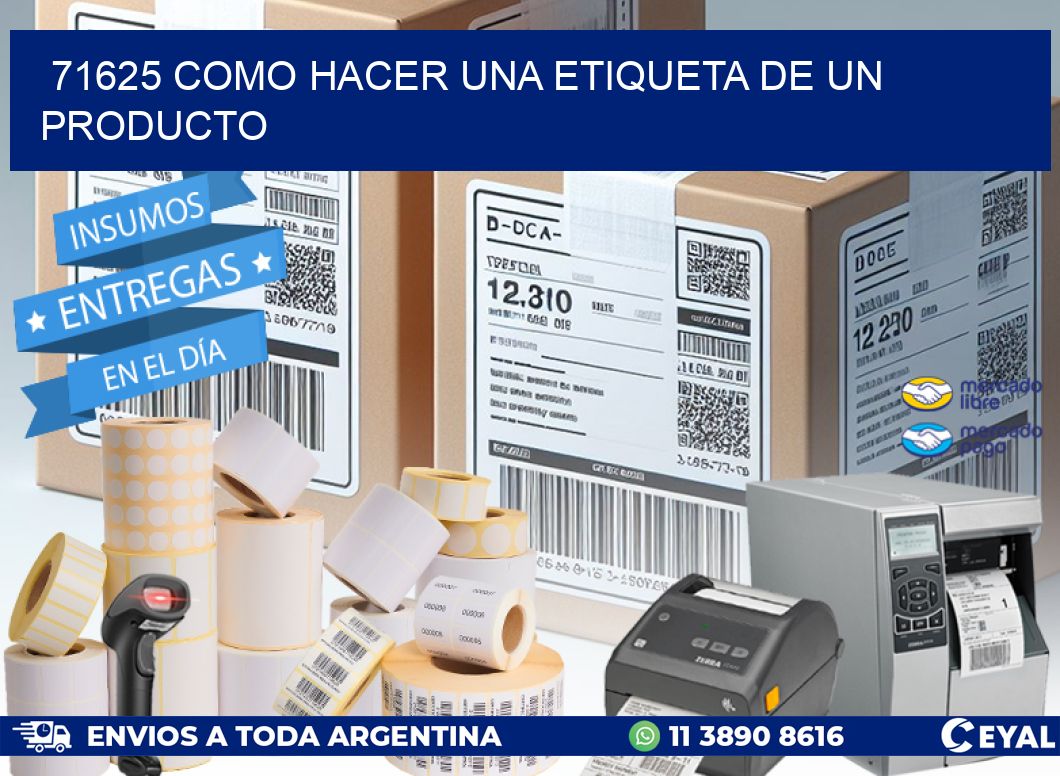 71625 como hacer una etiqueta de un producto