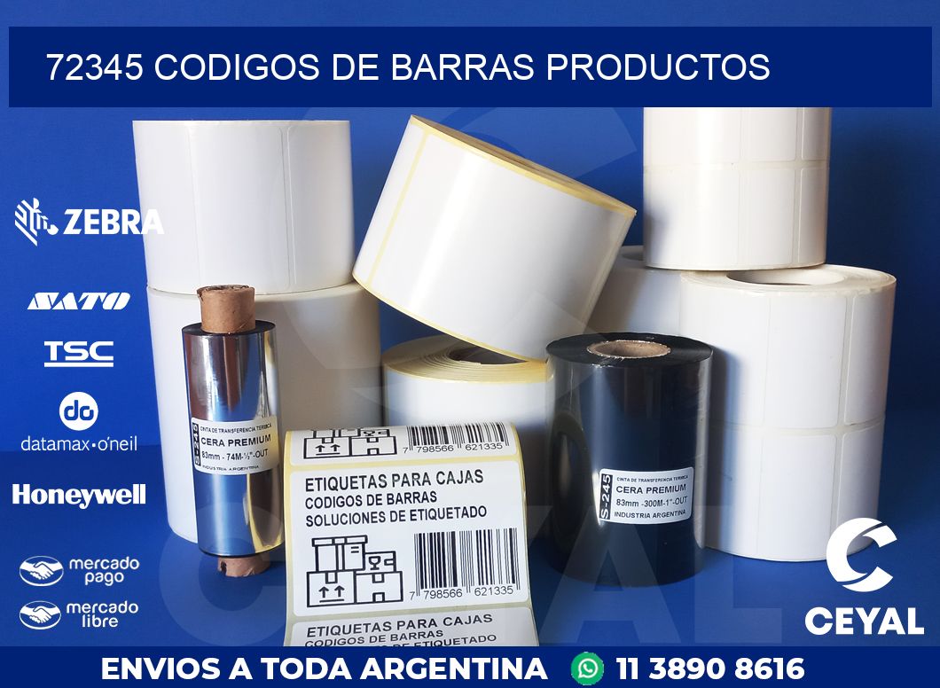 72345 codigos de barras productos
