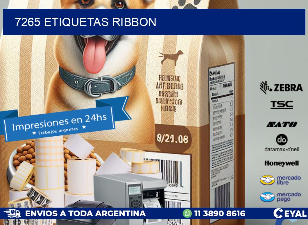7265 ETIQUETAS RIBBON