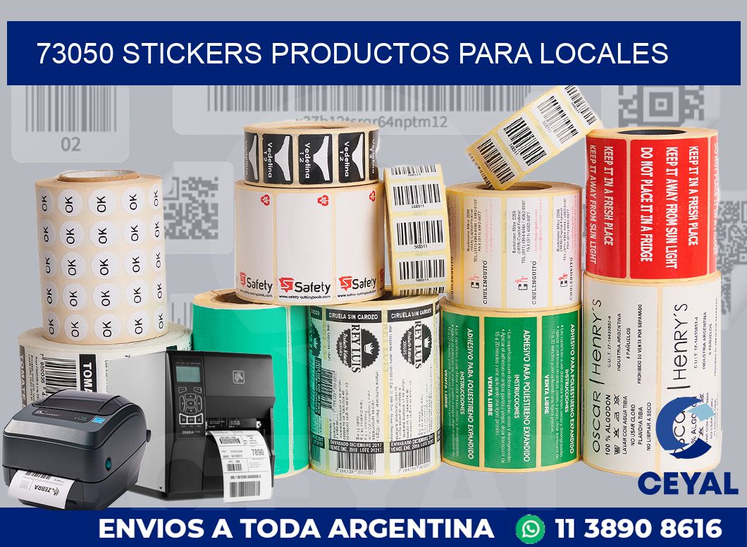 73050 STICKERS PRODUCTOS PARA LOCALES