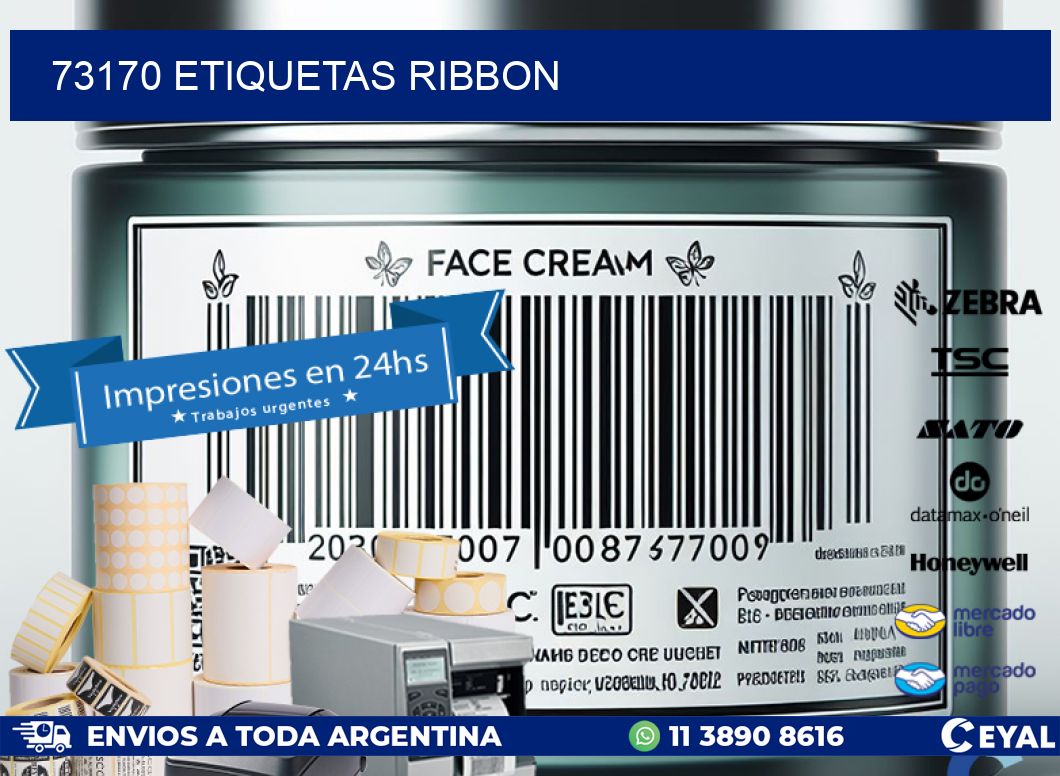 73170 ETIQUETAS RIBBON