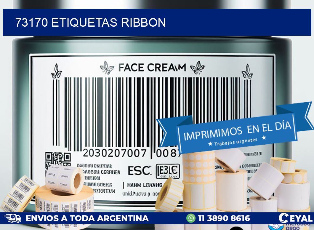 73170 ETIQUETAS RIBBON