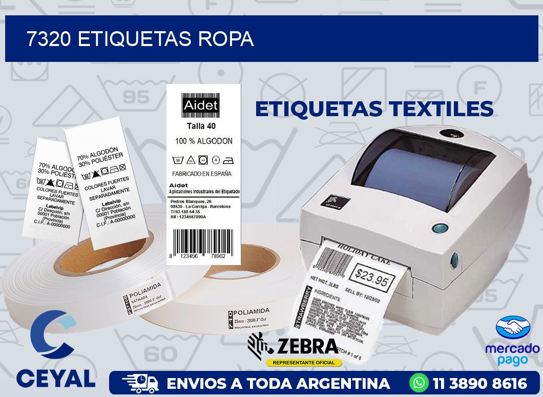7320 ETIQUETAS ROPA