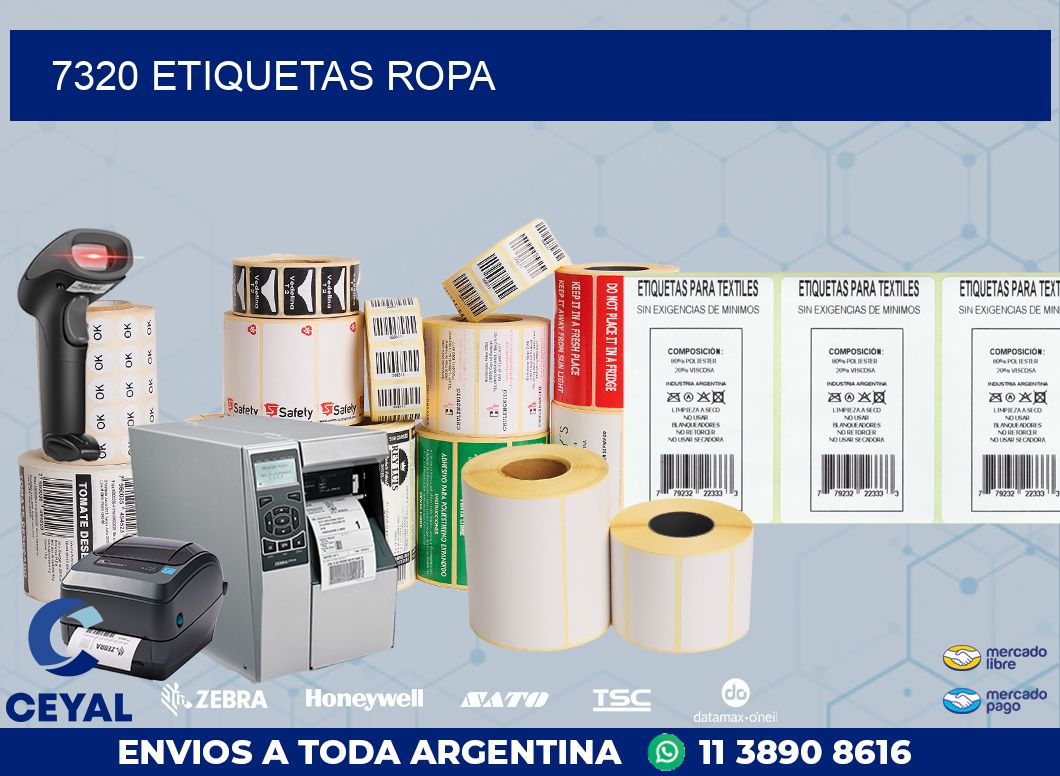 7320 ETIQUETAS ROPA