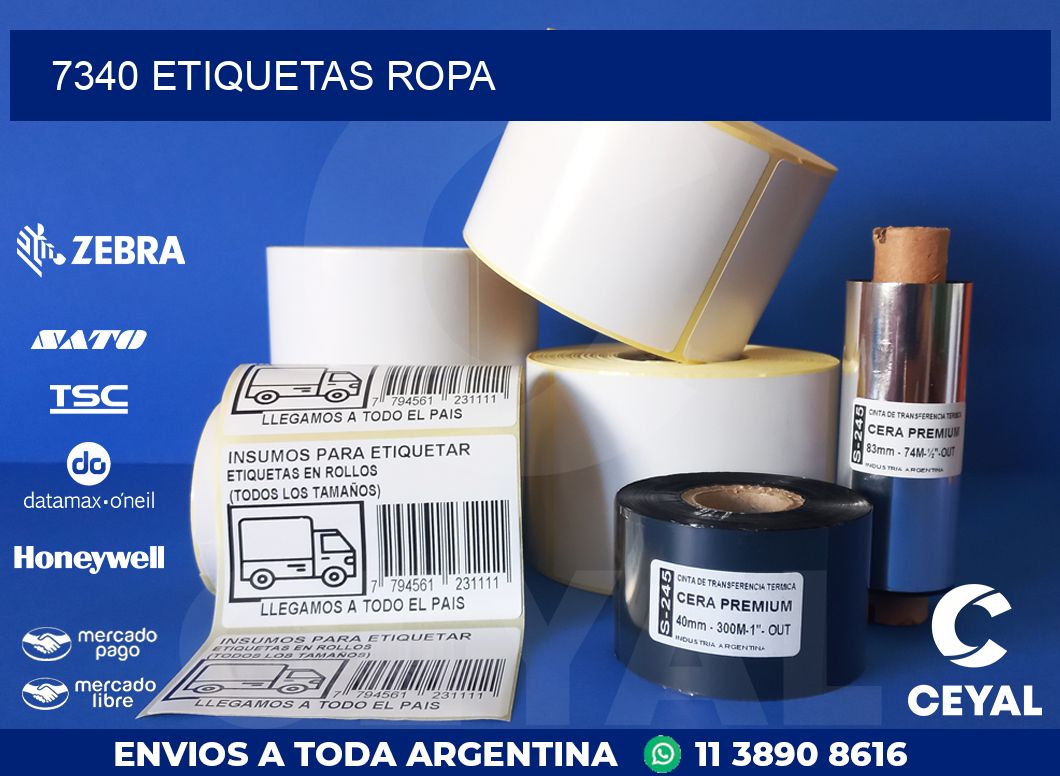 7340 ETIQUETAS ROPA
