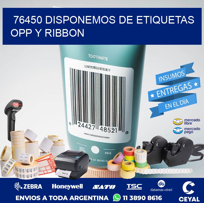 76450 DISPONEMOS DE ETIQUETAS OPP Y RIBBON