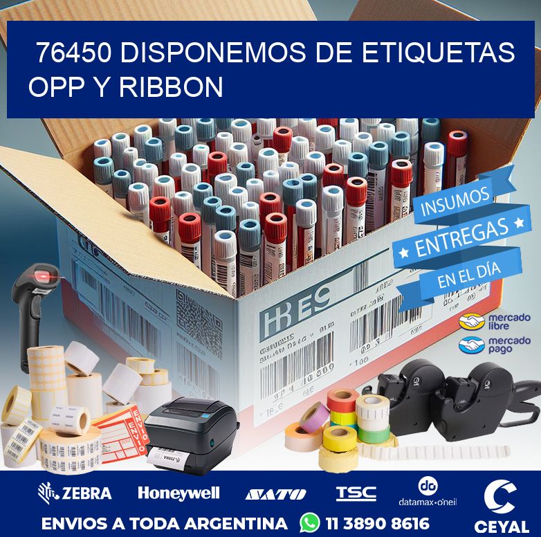 76450 DISPONEMOS DE ETIQUETAS OPP Y RIBBON