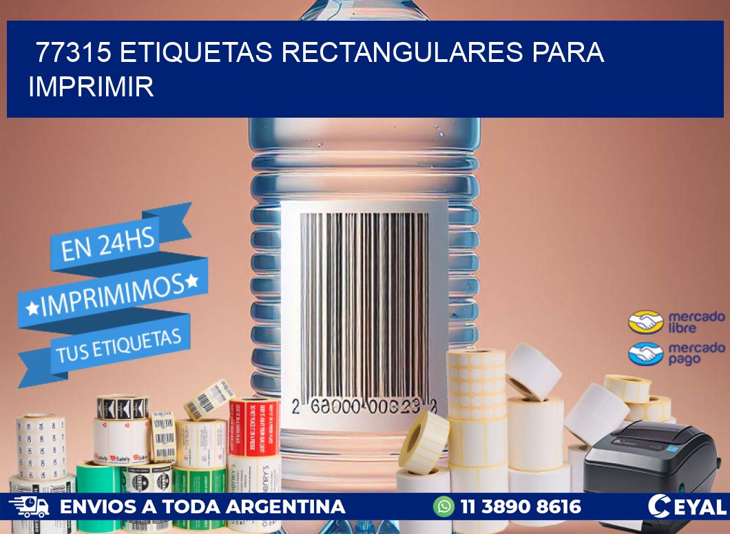 77315 etiquetas rectangulares para imprimir