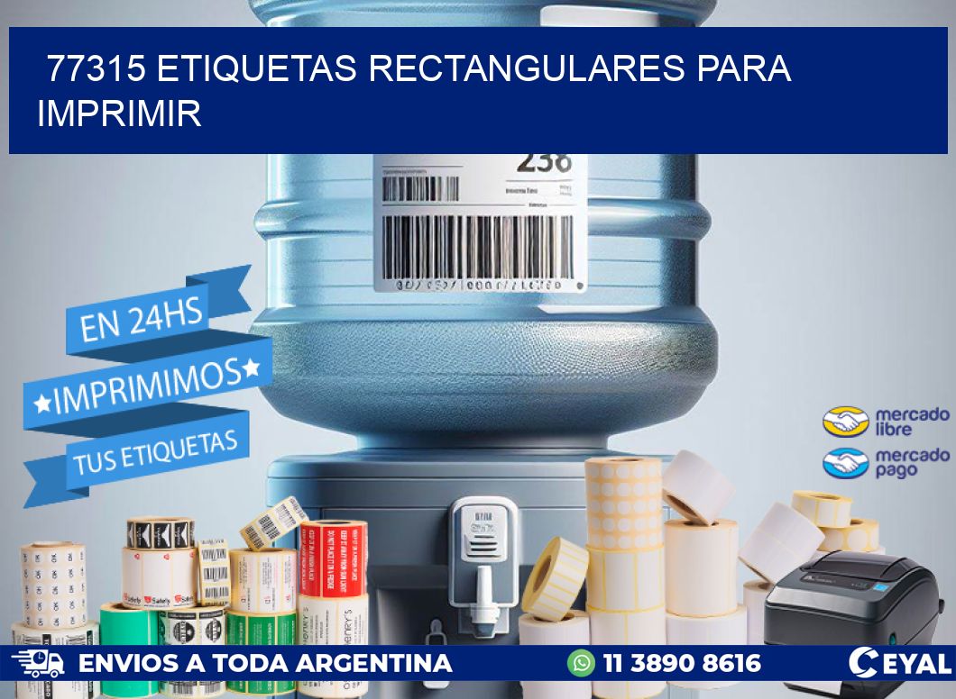 77315 etiquetas rectangulares para imprimir