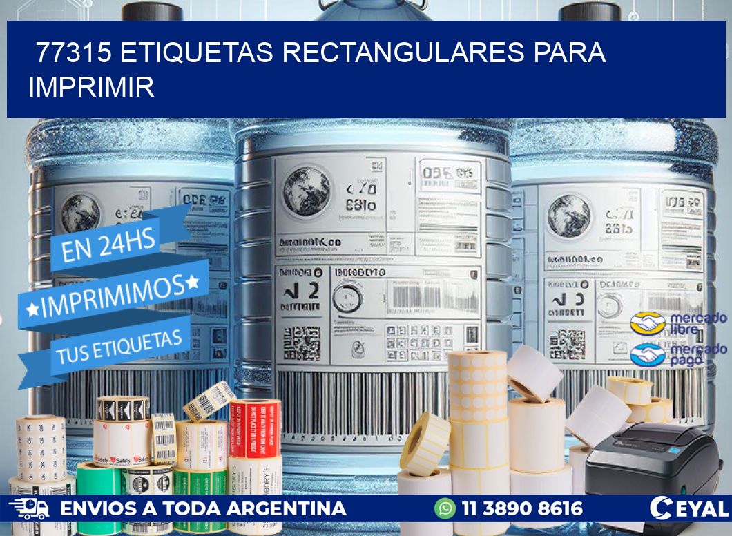 77315 etiquetas rectangulares para imprimir