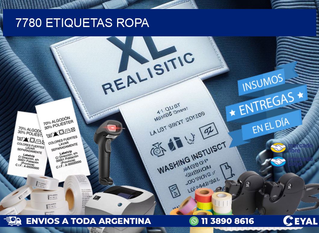 7780 ETIQUETAS ROPA