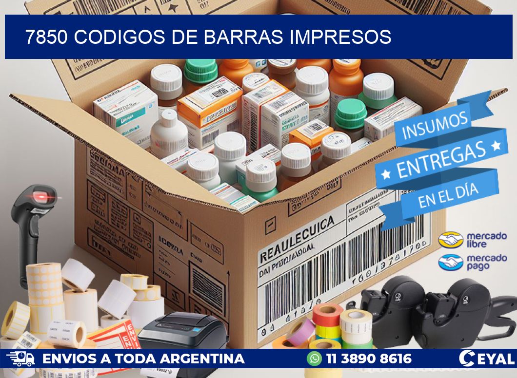 7850 Codigos de barras impresos