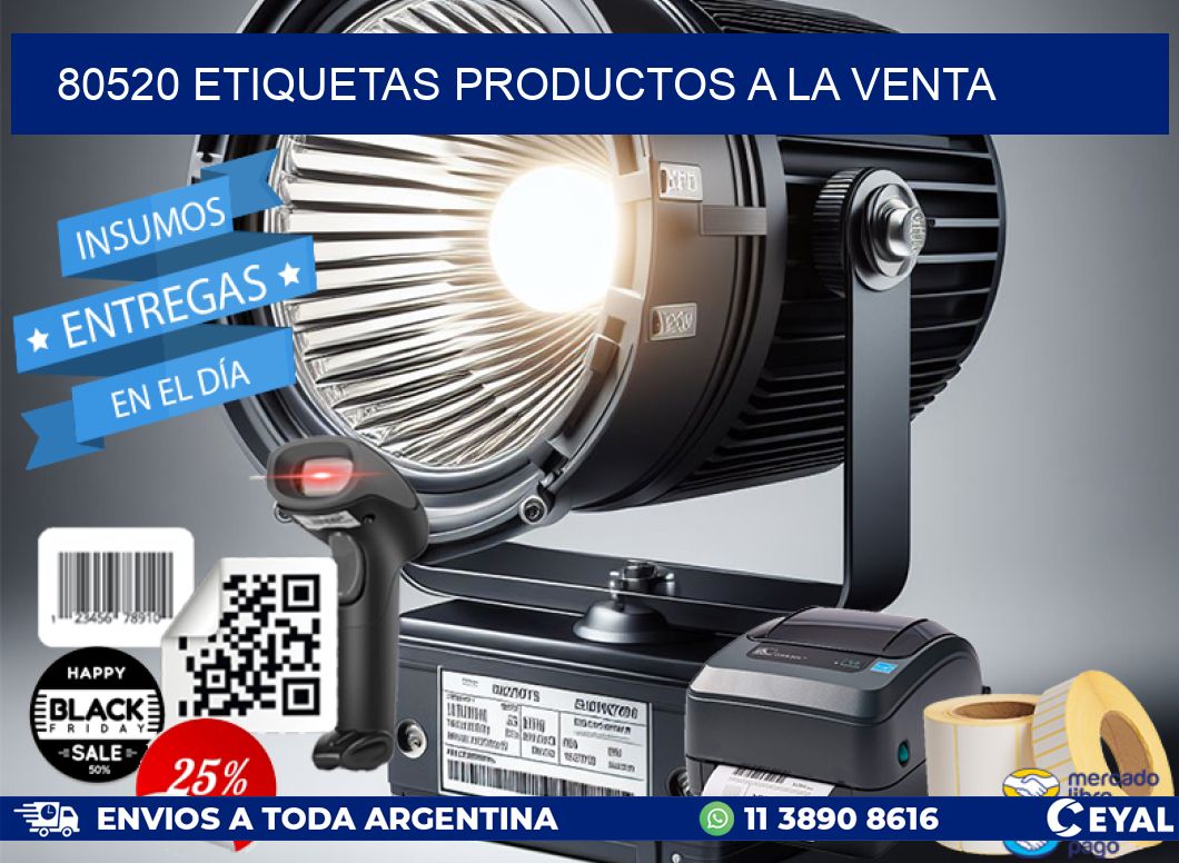 80520 etiquetas productos a la venta