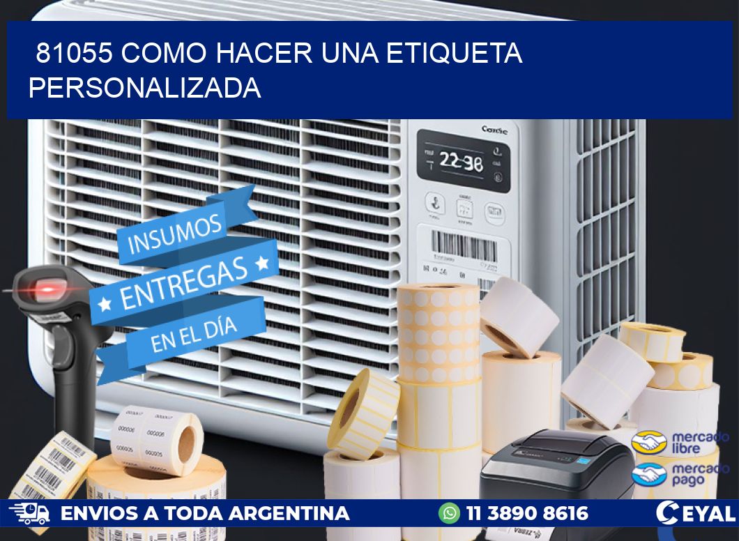 81055 como hacer una etiqueta personalizada