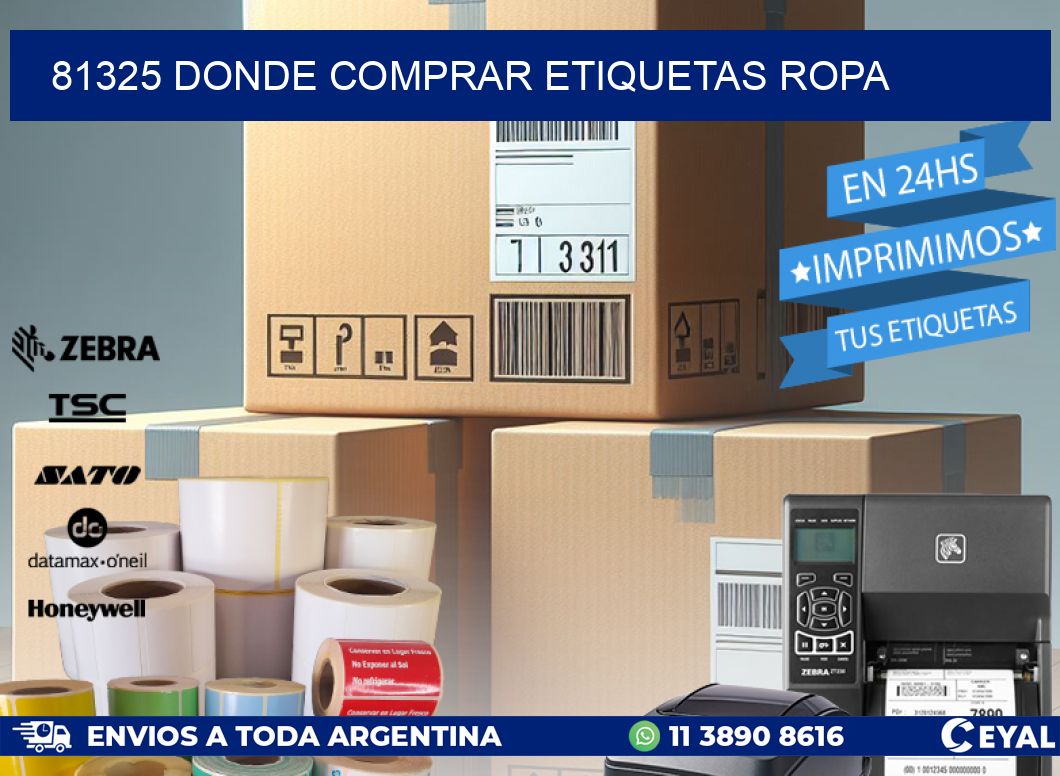 81325 DONDE COMPRAR ETIQUETAS ROPA