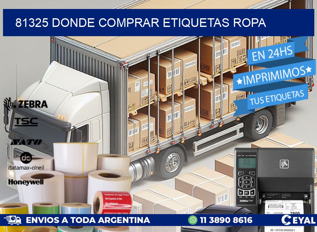 81325 DONDE COMPRAR ETIQUETAS ROPA