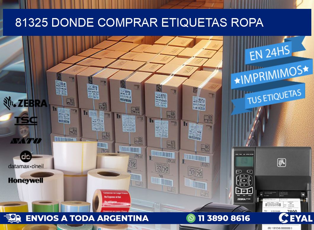 81325 DONDE COMPRAR ETIQUETAS ROPA