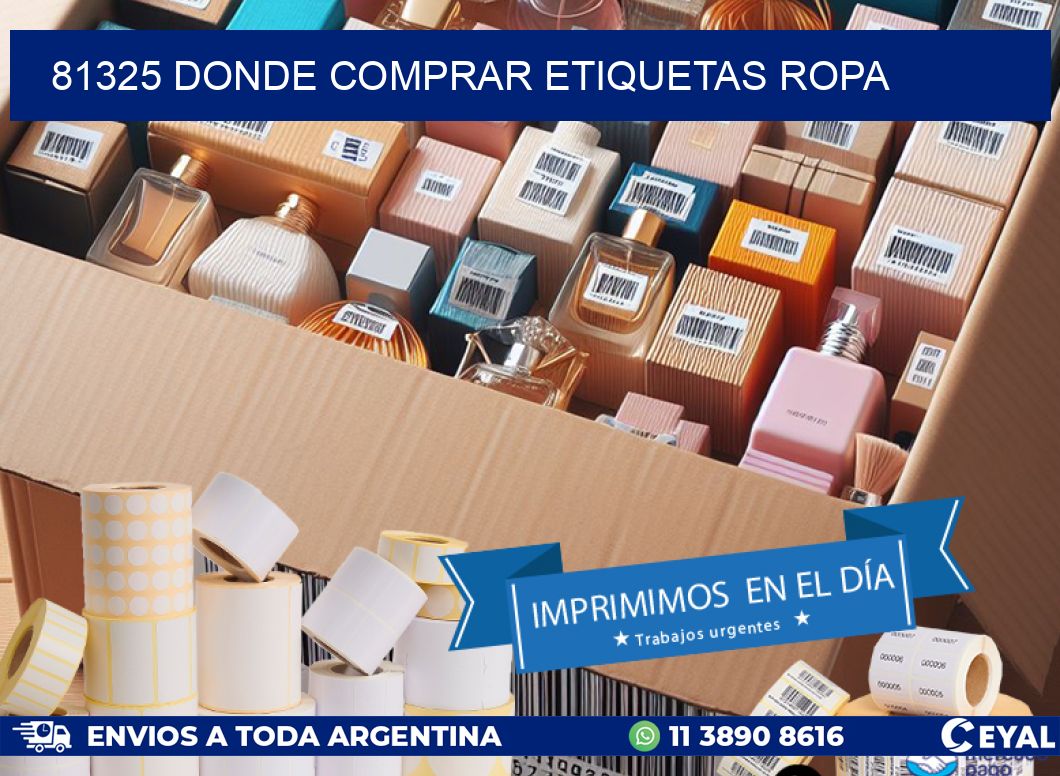 81325 DONDE COMPRAR ETIQUETAS ROPA