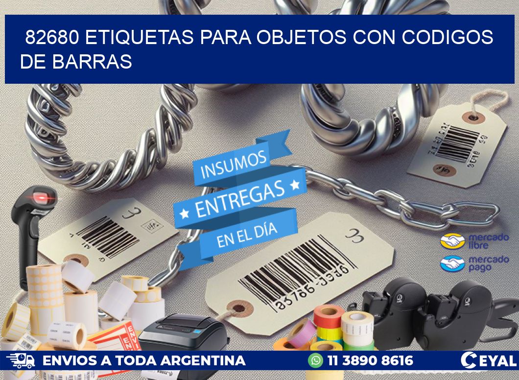 82680 ETIQUETAS PARA OBJETOS CON CODIGOS DE BARRAS