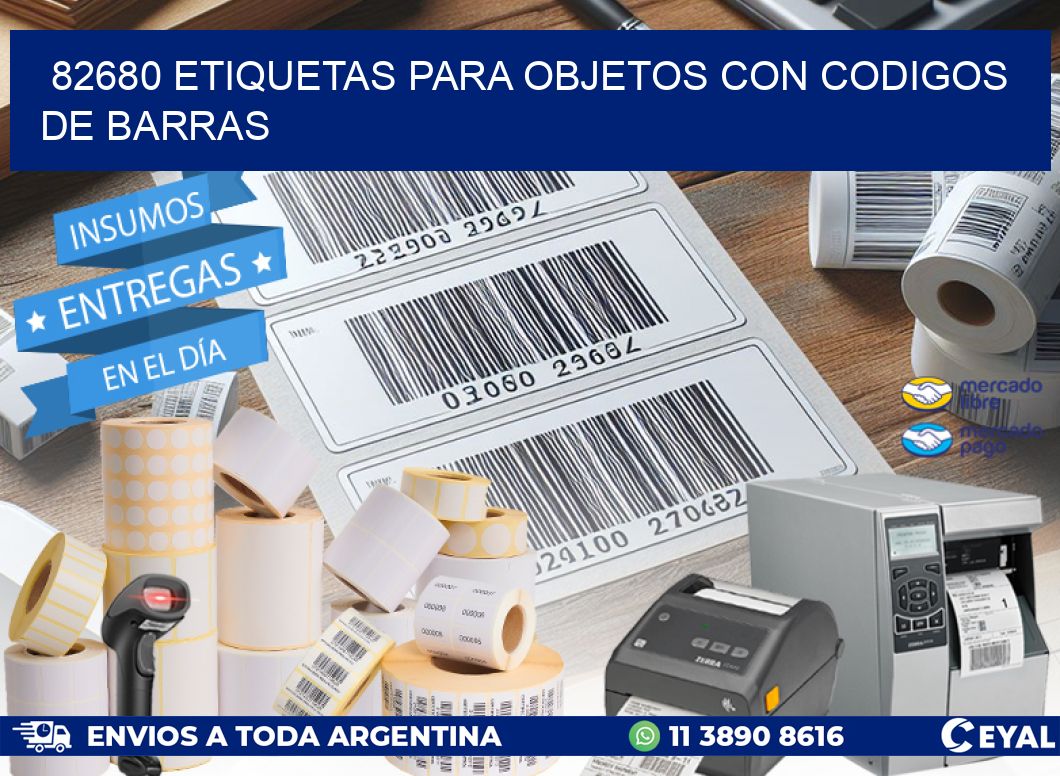 82680 ETIQUETAS PARA OBJETOS CON CODIGOS DE BARRAS