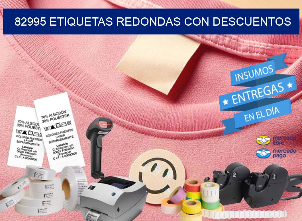 82995 ETIQUETAS REDONDAS CON DESCUENTOS