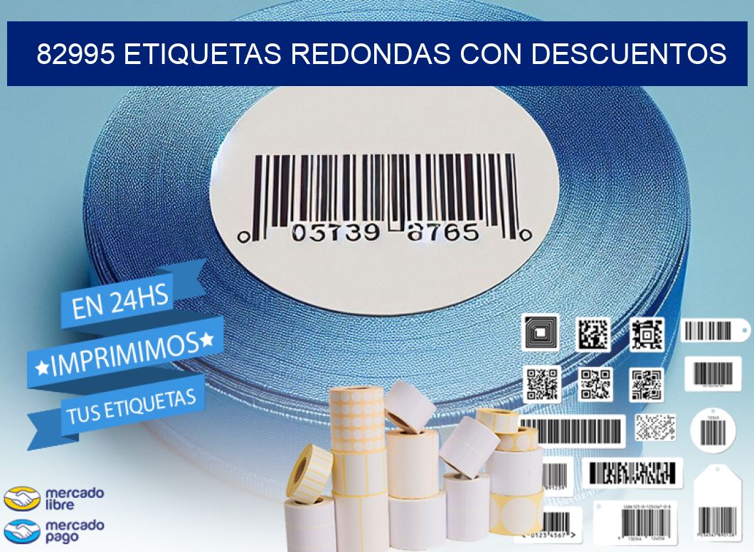 82995 ETIQUETAS REDONDAS CON DESCUENTOS