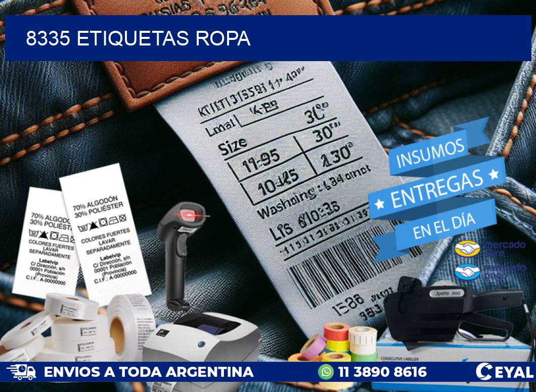 8335 ETIQUETAS ROPA