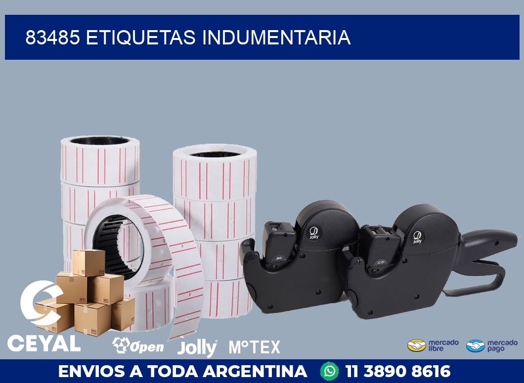 83485 ETIQUETAS INDUMENTARIA