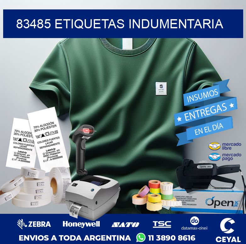 83485 ETIQUETAS INDUMENTARIA