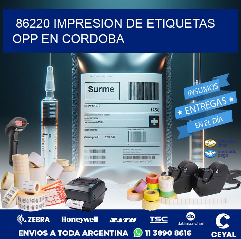 86220 IMPRESION DE ETIQUETAS OPP EN CORDOBA