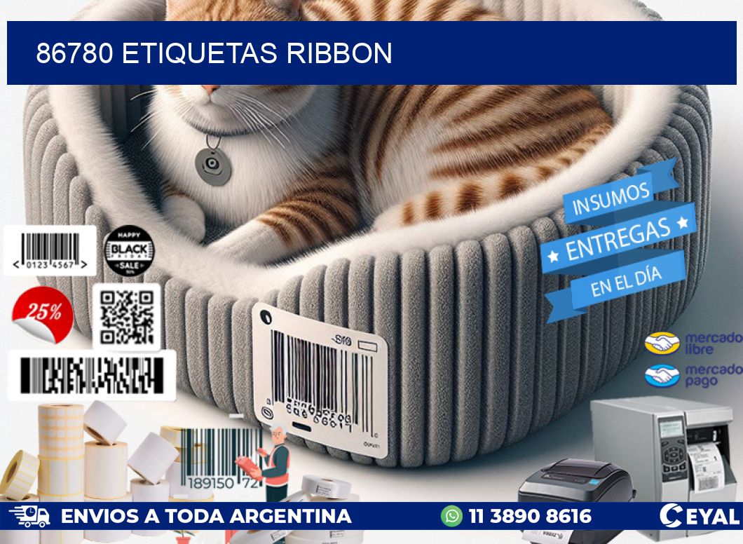 86780 ETIQUETAS RIBBON