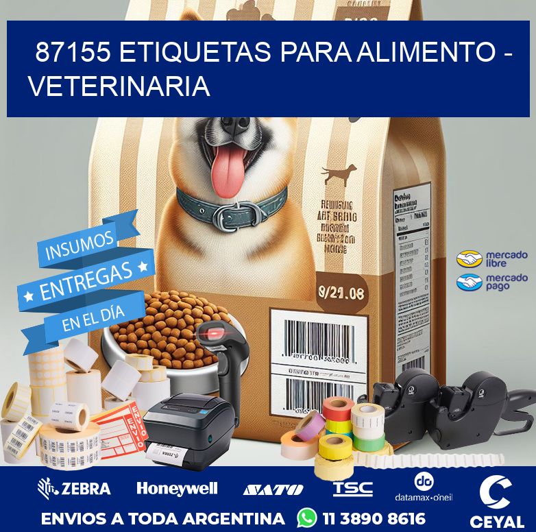 87155 ETIQUETAS PARA ALIMENTO - VETERINARIA